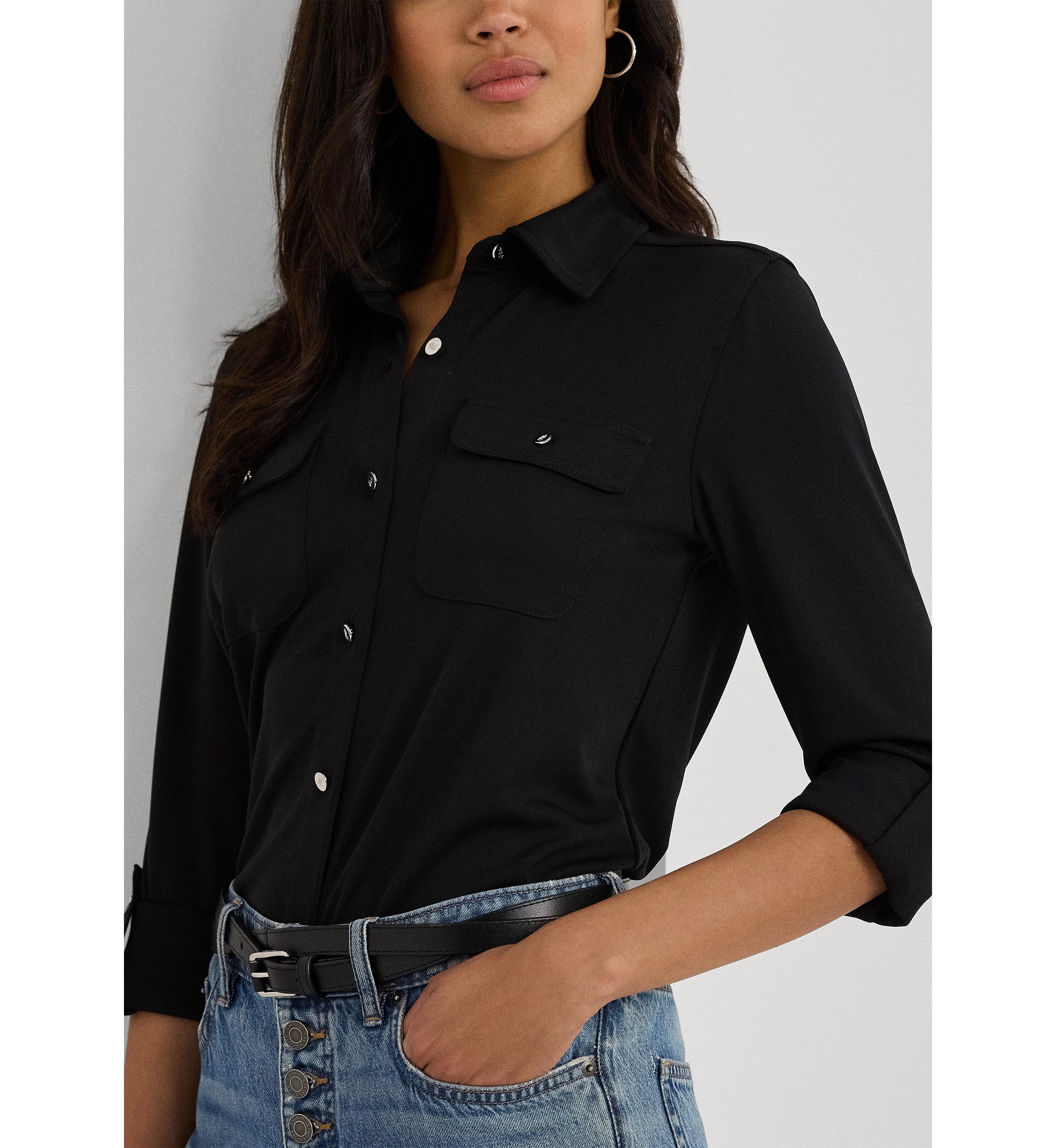 Womens Roll-Tab Sleeve Shirt