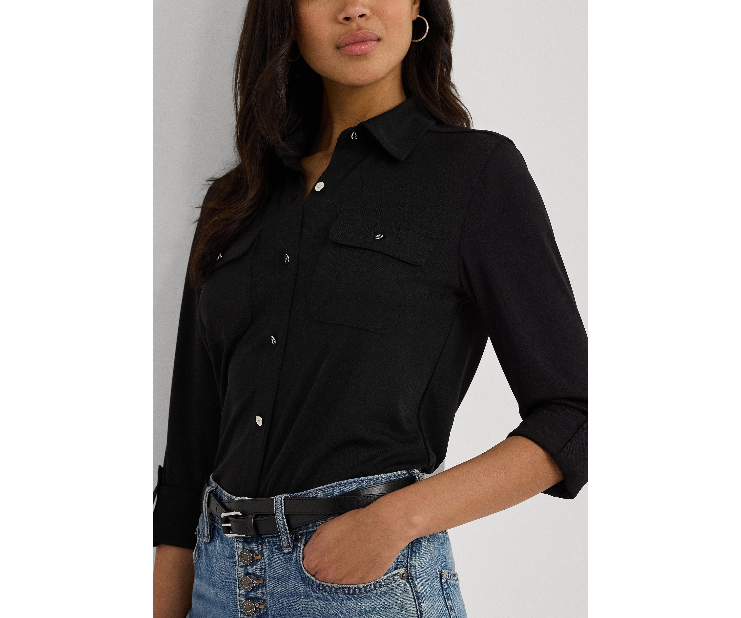 Womens Roll-Tab Sleeve Shirt
