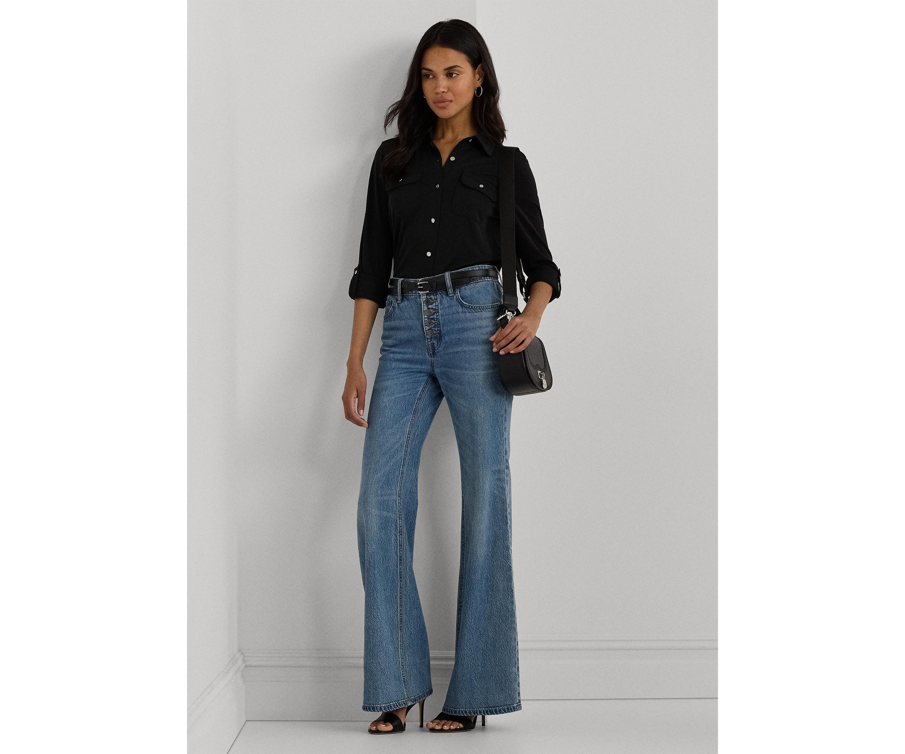 Womens Roll-Tab Sleeve Shirt