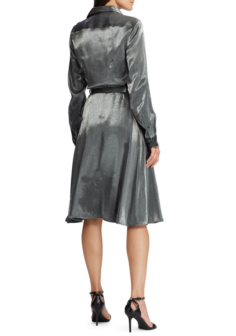 Satin Shirtdress