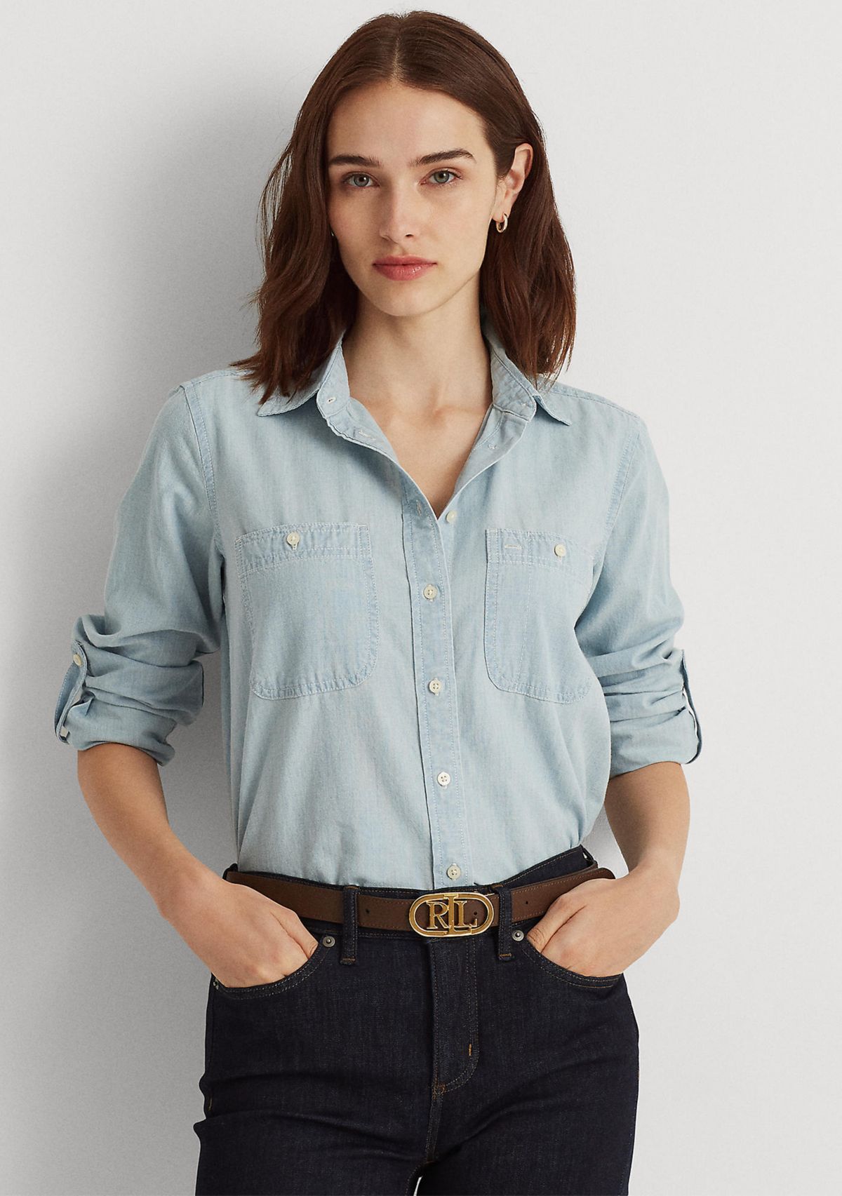 Cotton Chambray Shirt.