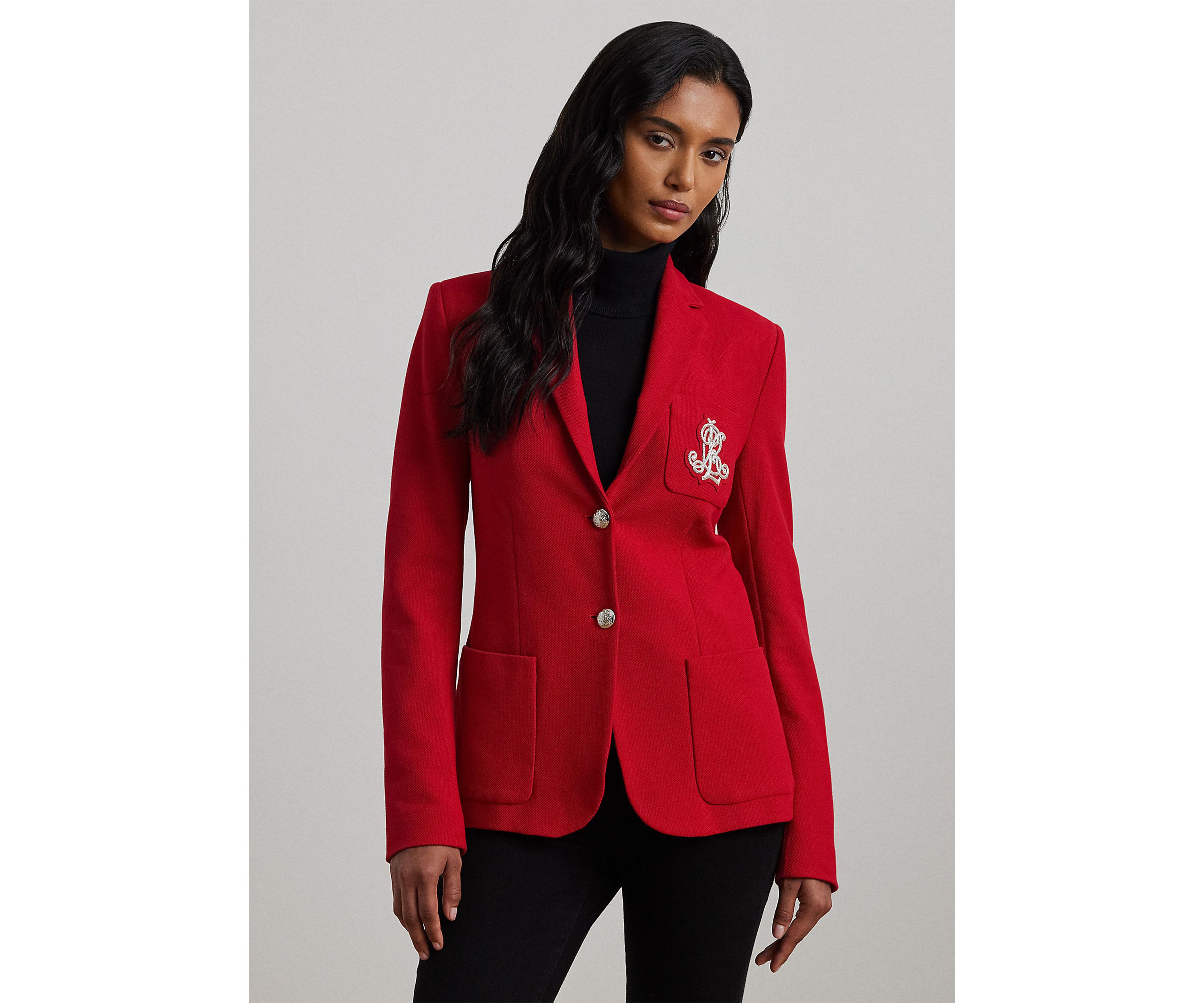 Womens Bullion Jacquard Blazer 