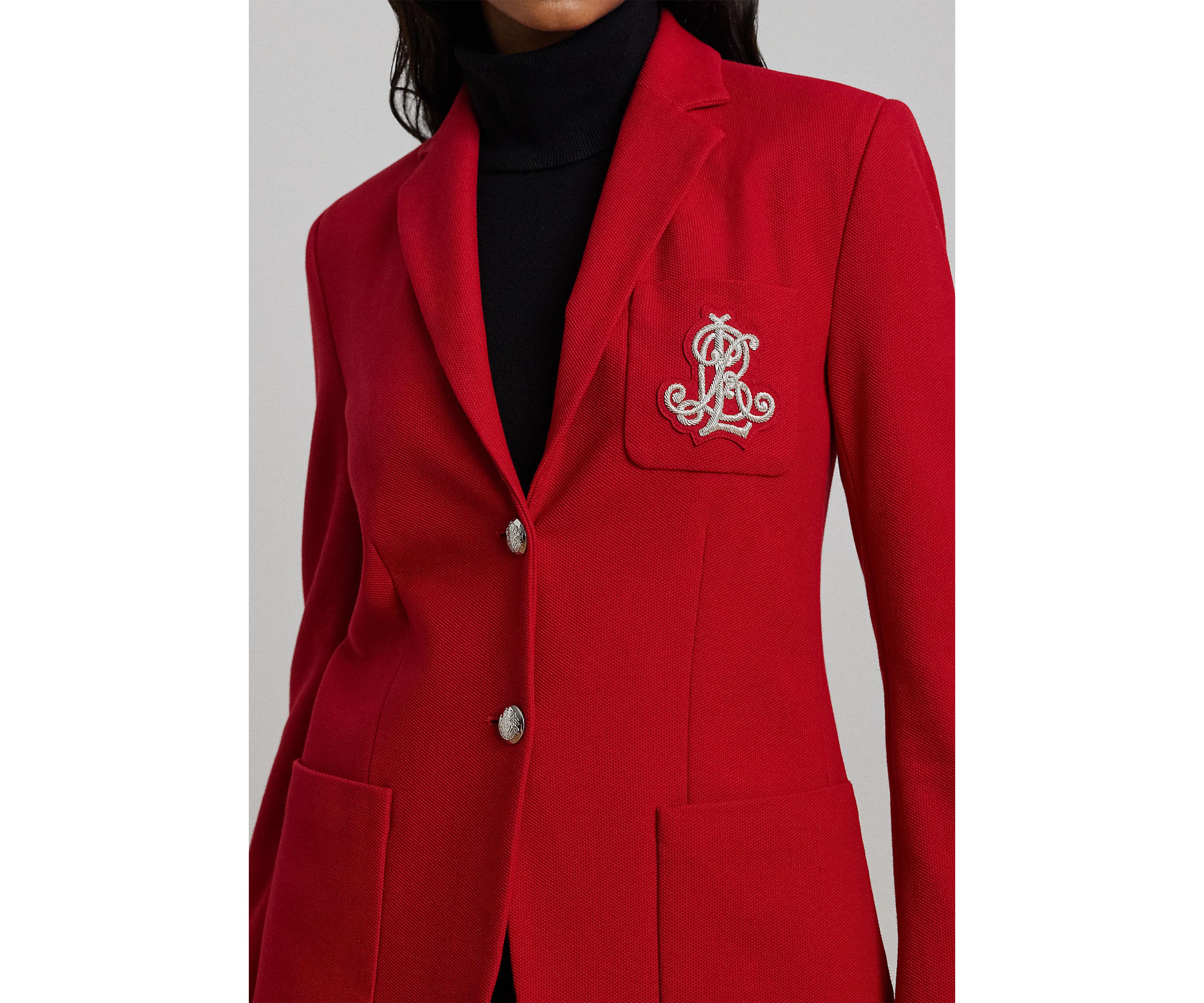 Womens Bullion Jacquard Blazer 