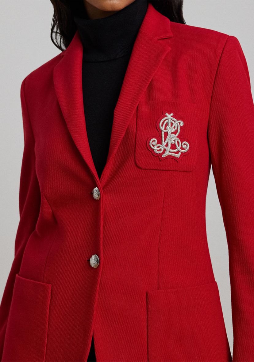 Womens Bullion Jacquard Blazer 