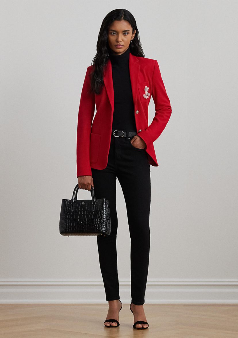 Womens Bullion Jacquard Blazer 