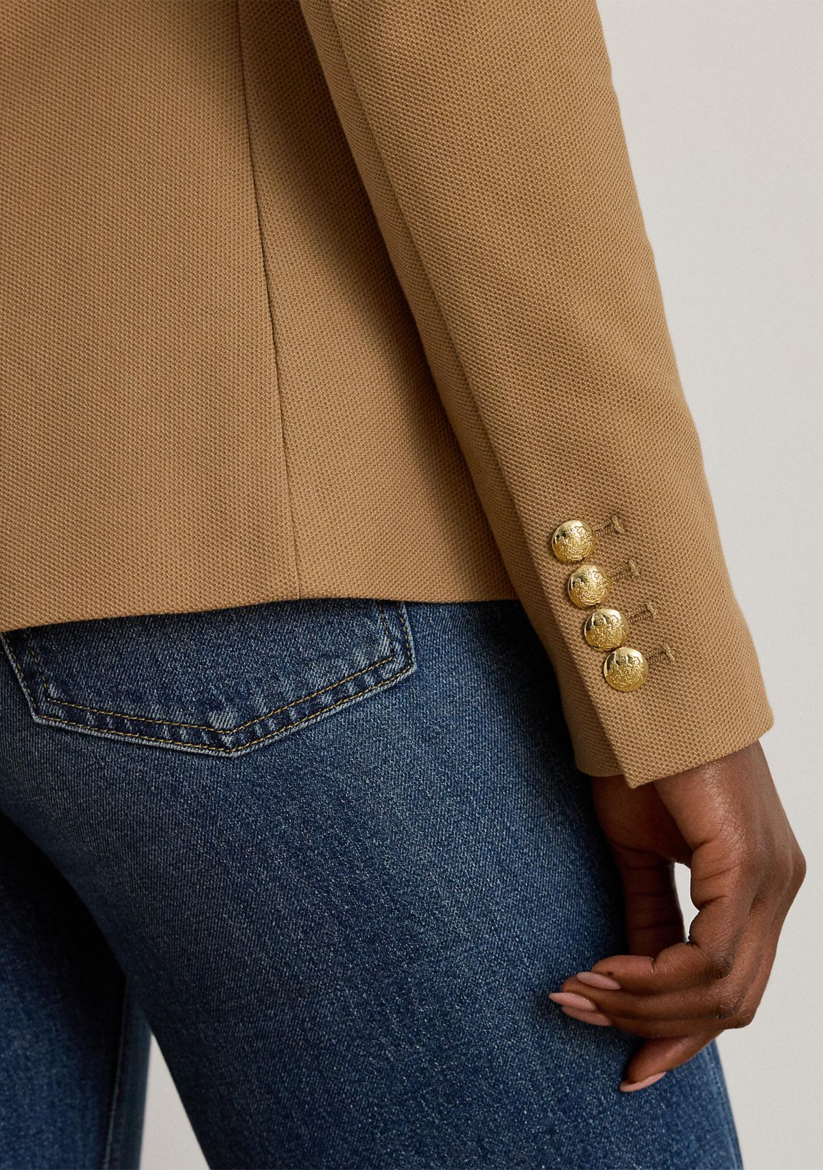 Womens Bullion Jacquard Blazer