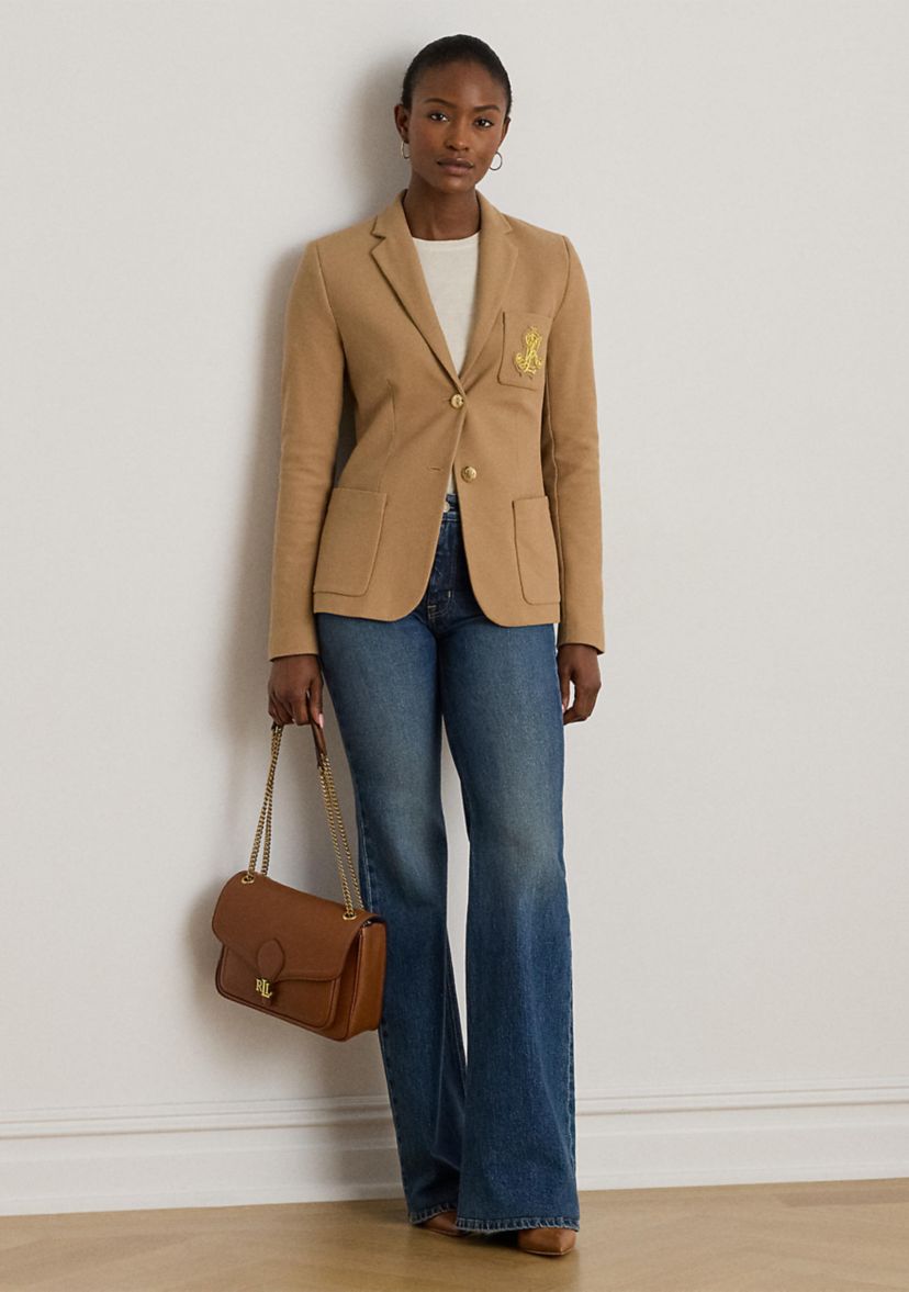 Womens Bullion Jacquard Blazer