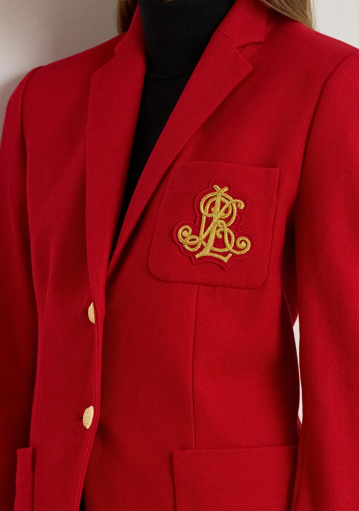 Womens Bullion Jacquard Blazer