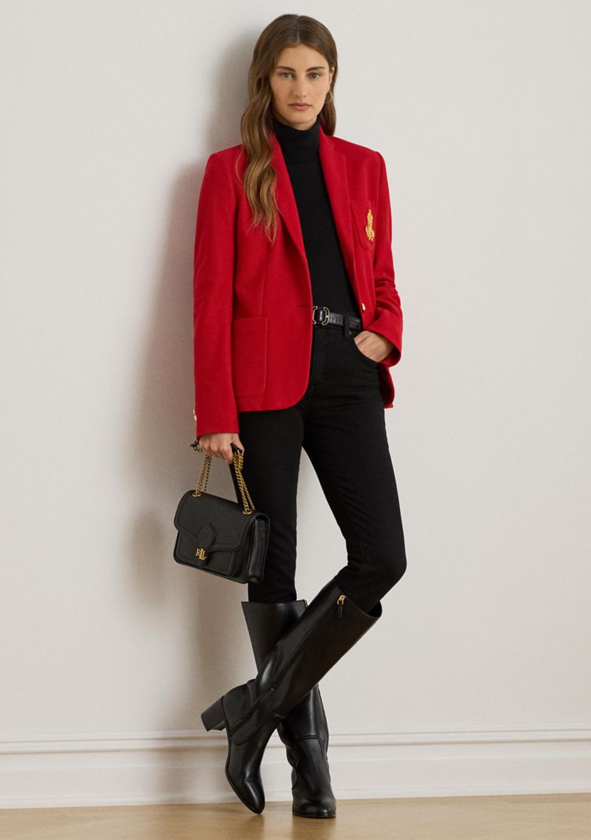 Womens Bullion Jacquard Blazer