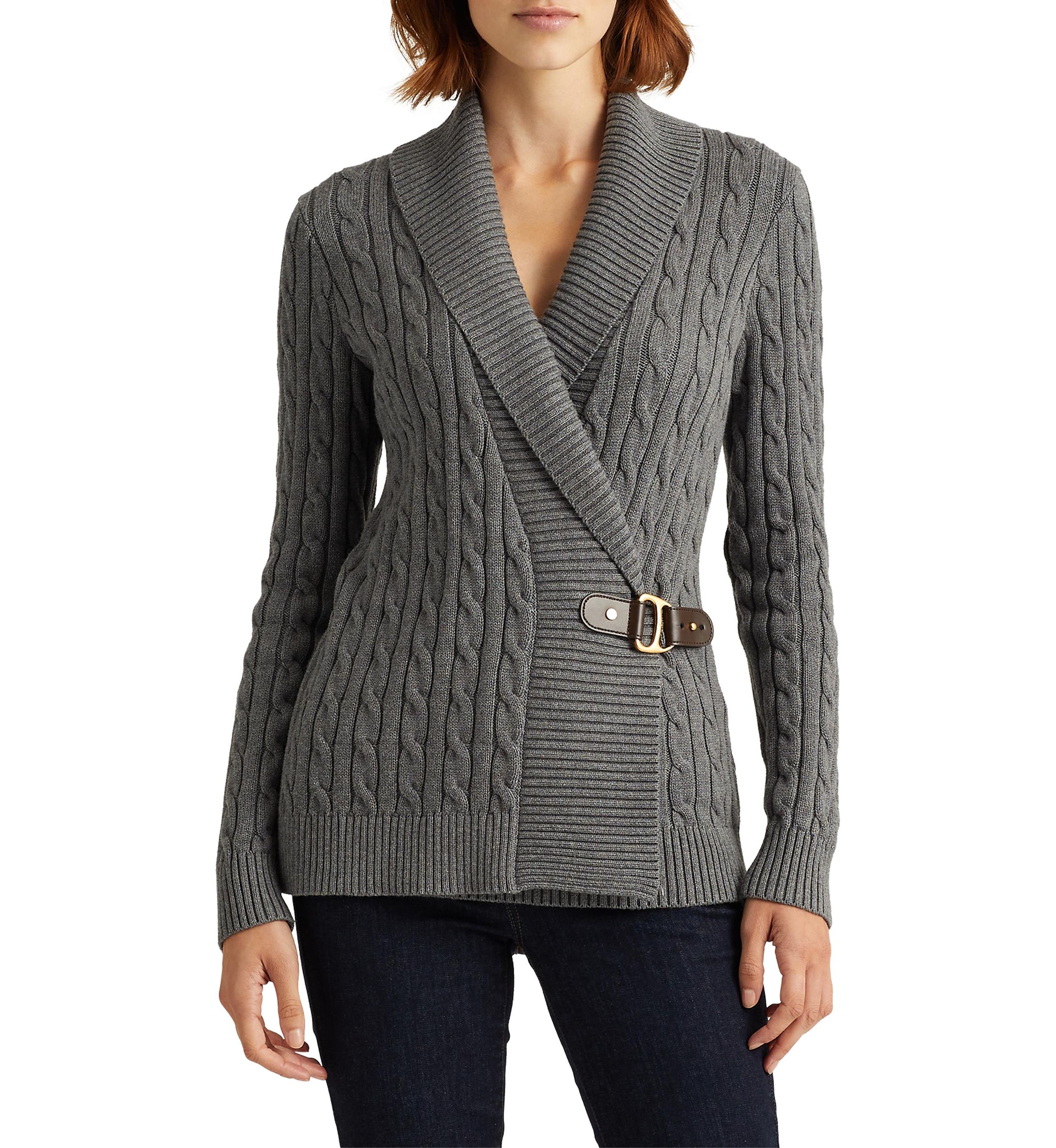 Buckled Cotton Cardigan  
