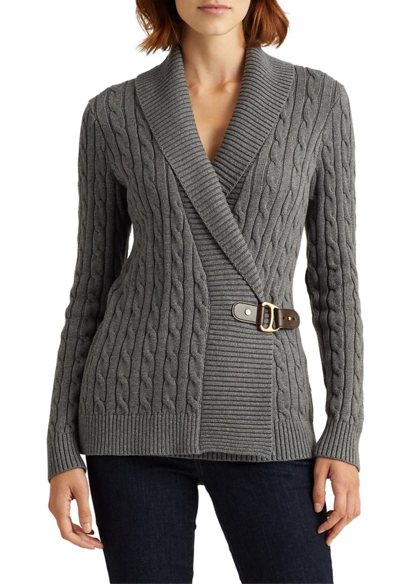 Buckled Cotton Cardigan  
