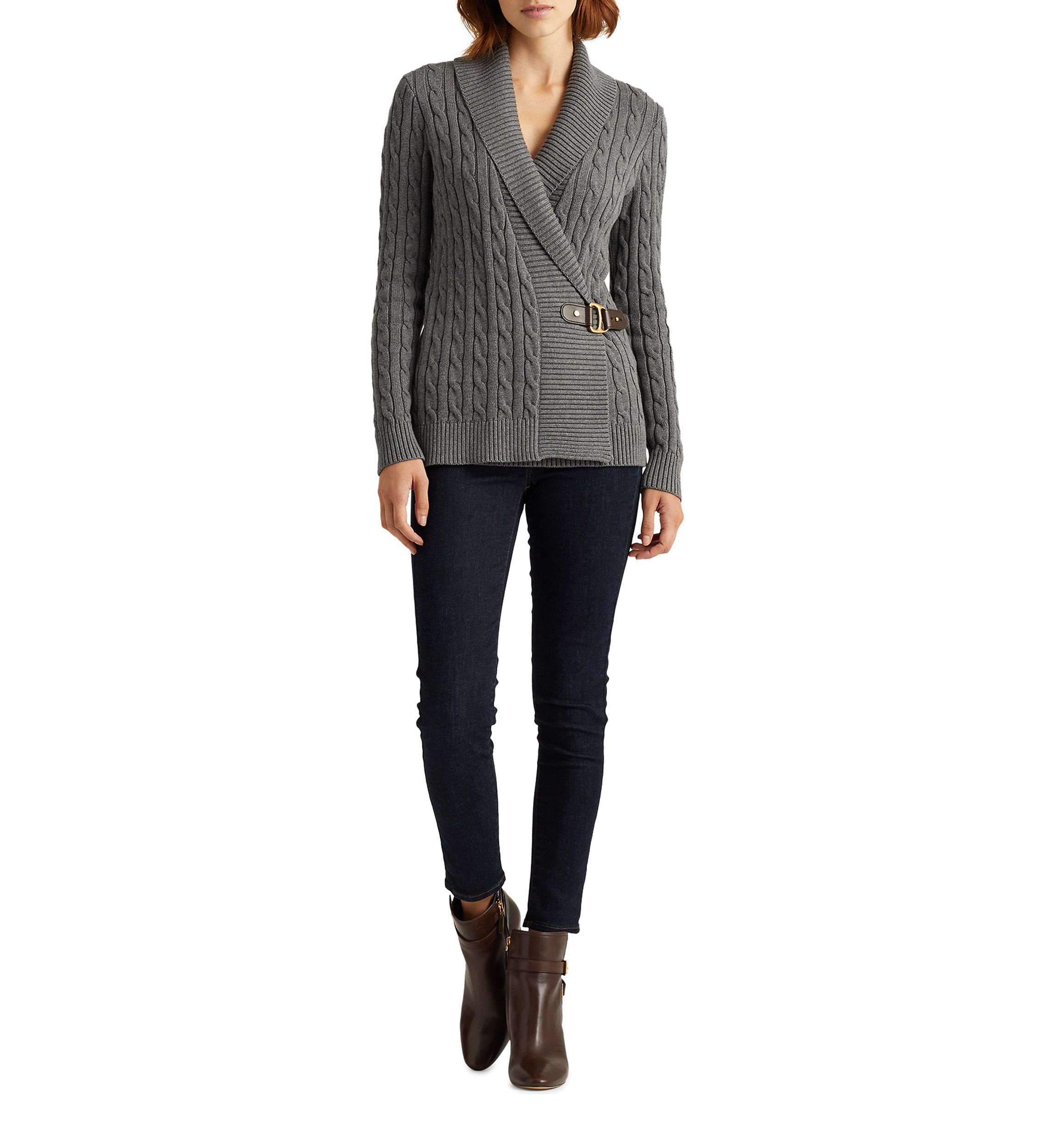 Buckled Cotton Cardigan  