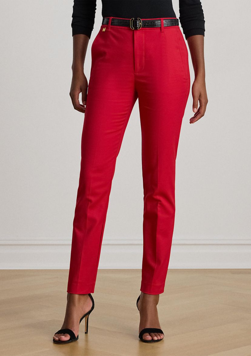 Double-Faced Stretch Cotton Pants