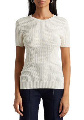 Lauren Ralph Lauren Cable-Knit Crew Neck Sweater | belk
