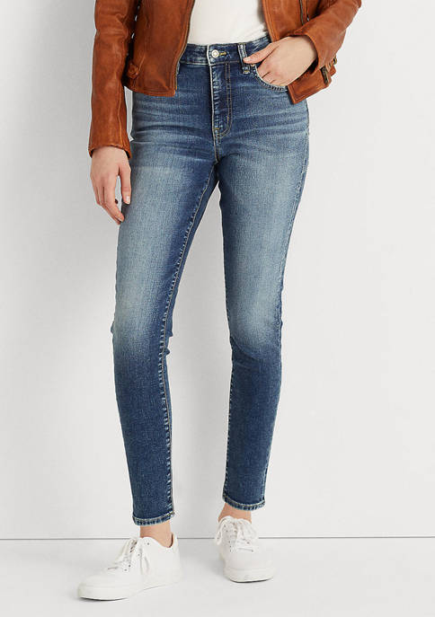 Lauren Ralph Lauren High-Rise Skinny Ankle Jeans