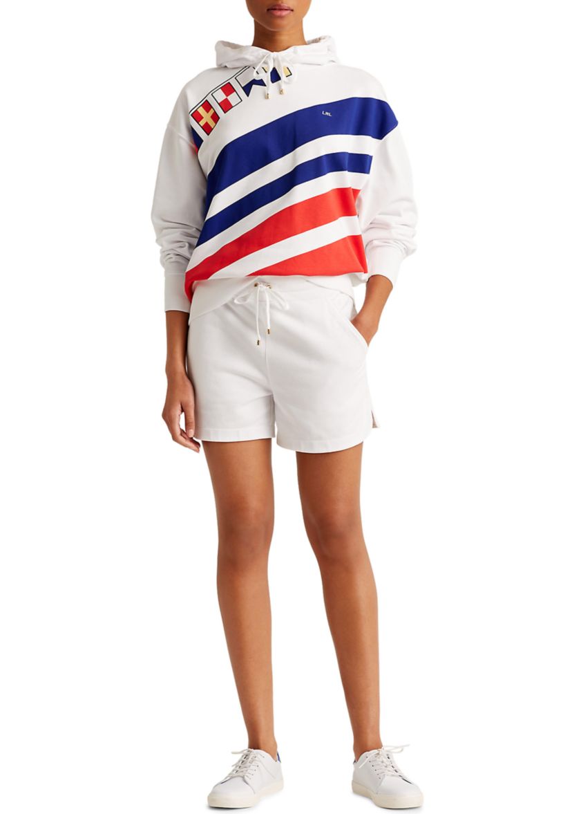 Womens Flags and Stripes French Terry Hoodie