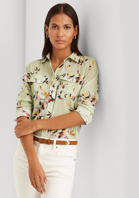 Lauren Ralph Lauren Floral Cotton Voile Shirt