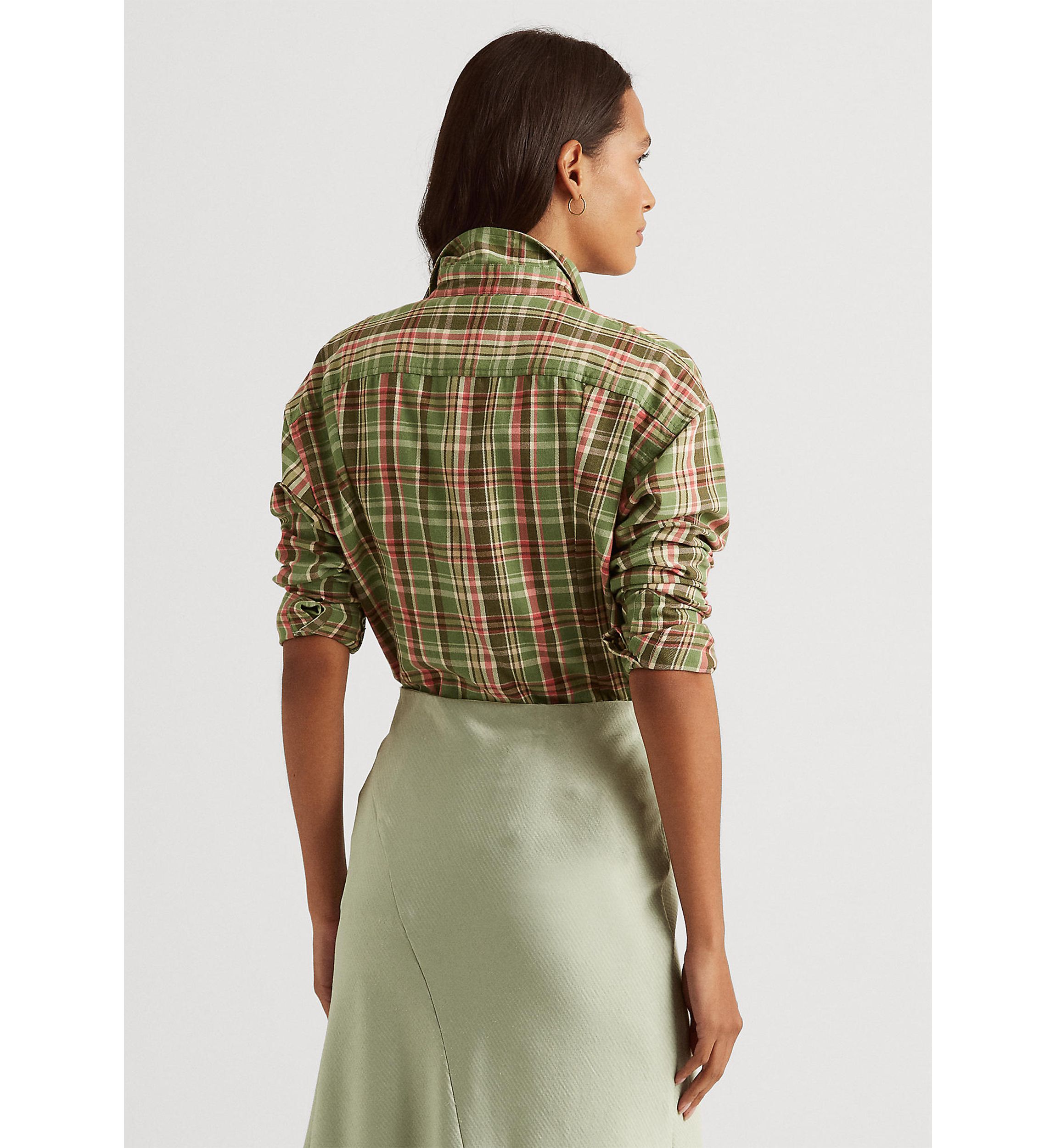 Plaid Cotton Twill Shirt