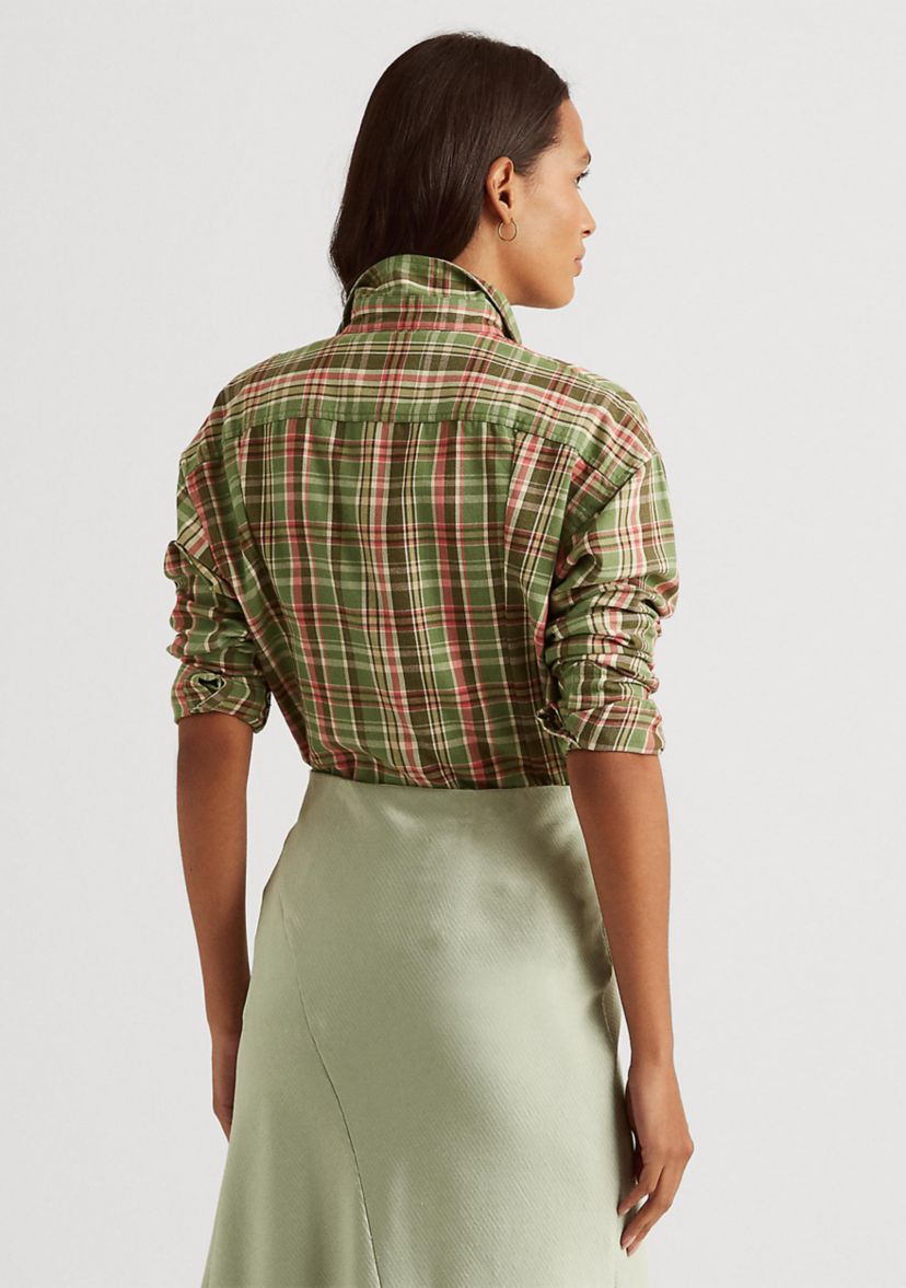 Plaid Cotton Twill Shirt