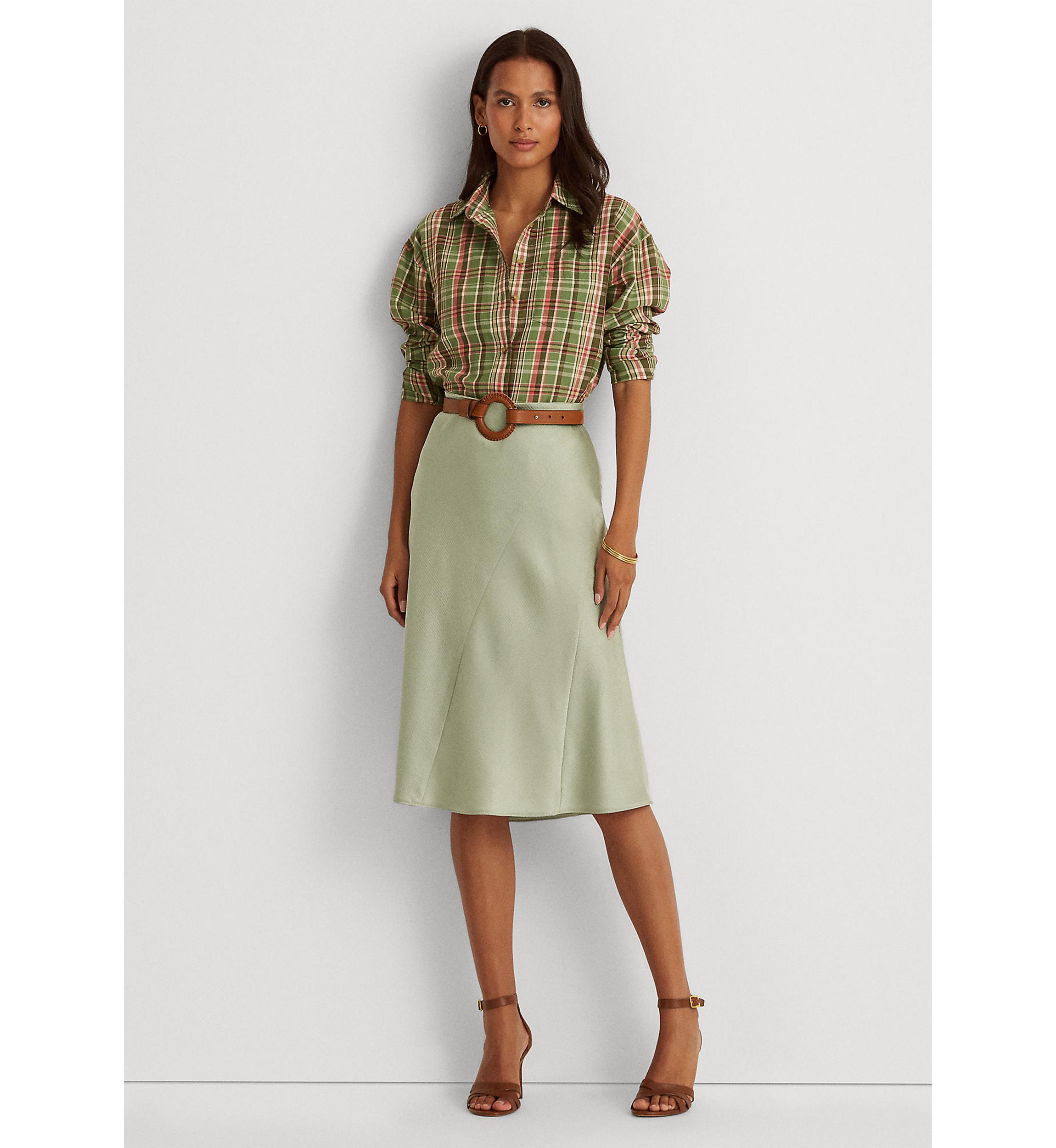 Plaid Cotton Twill Shirt