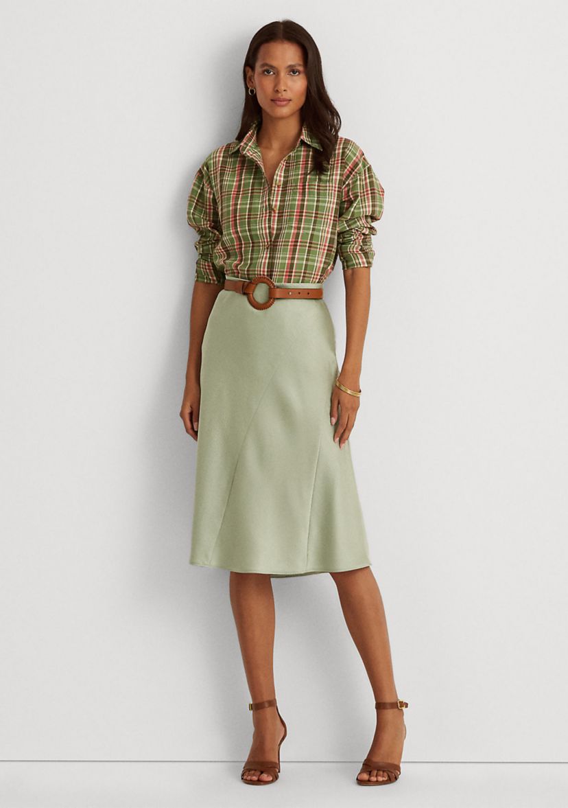 Plaid Cotton Twill Shirt