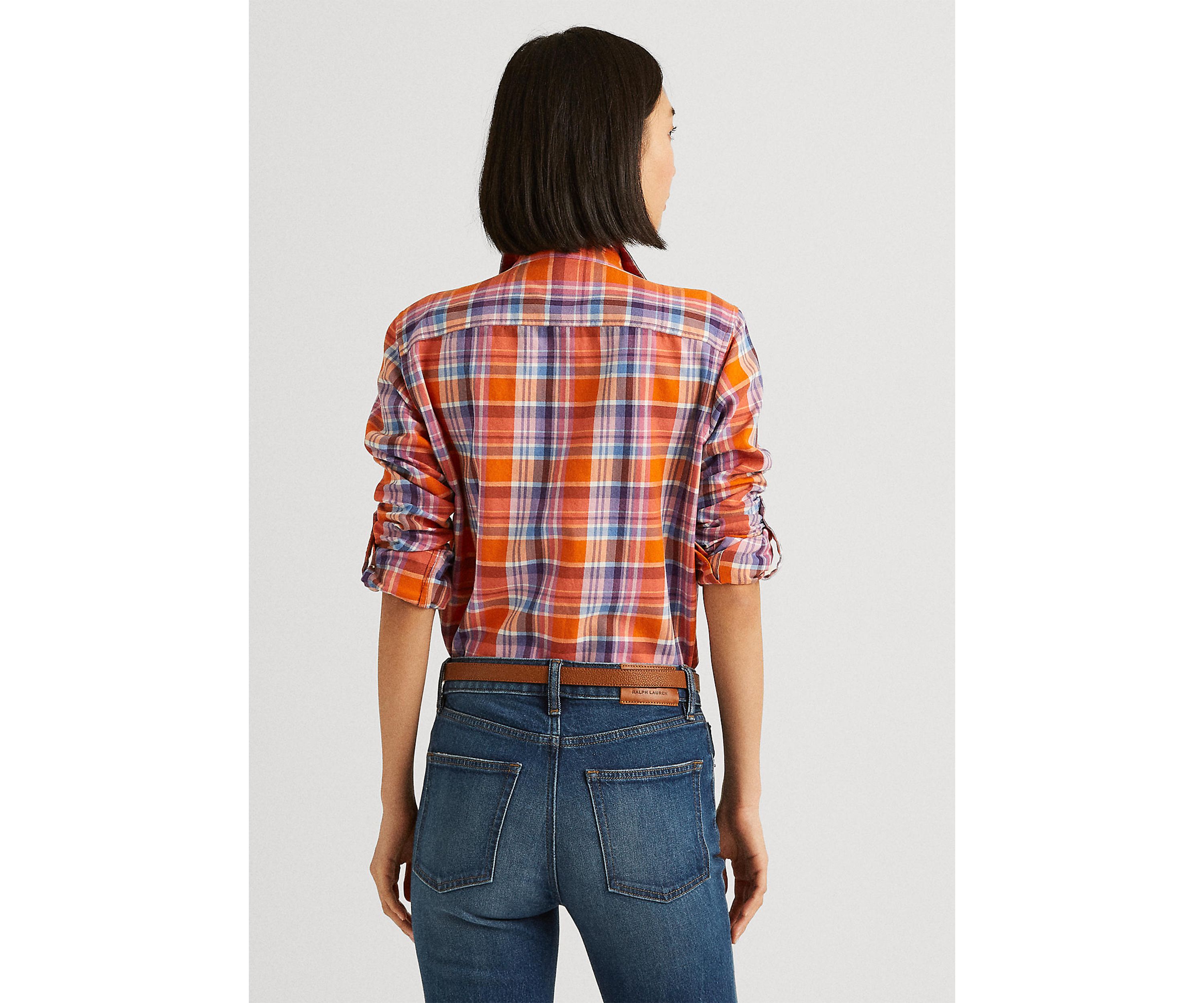 Plaid Cotton Twill Shirt