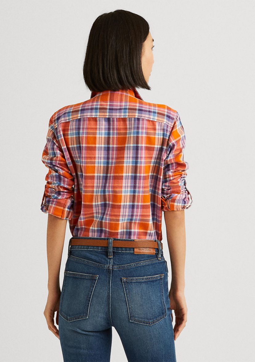 Plaid Cotton Twill Shirt