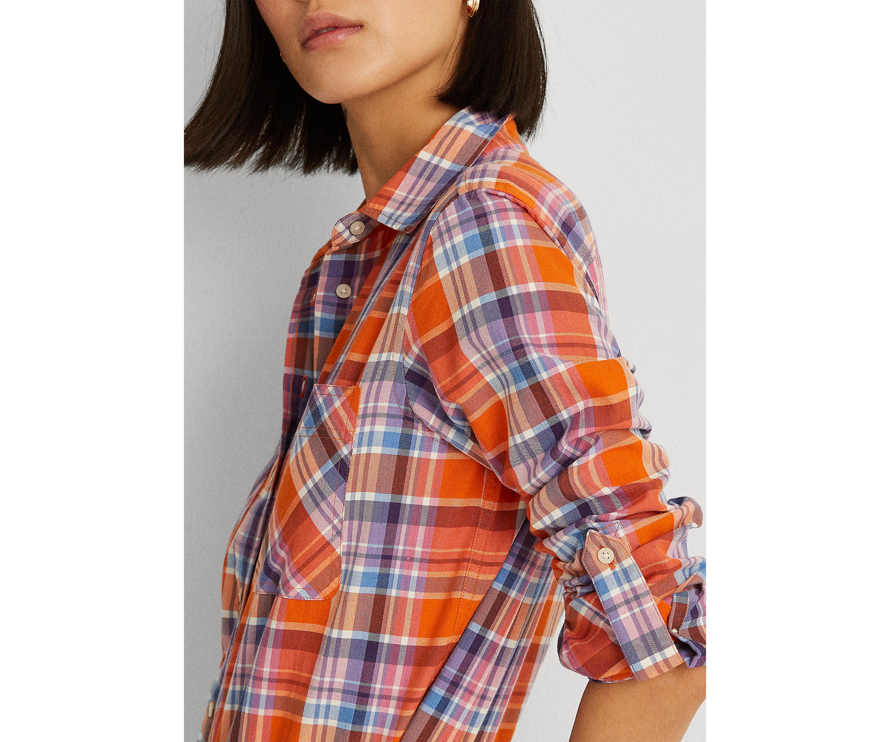 Plaid Cotton Twill Shirt