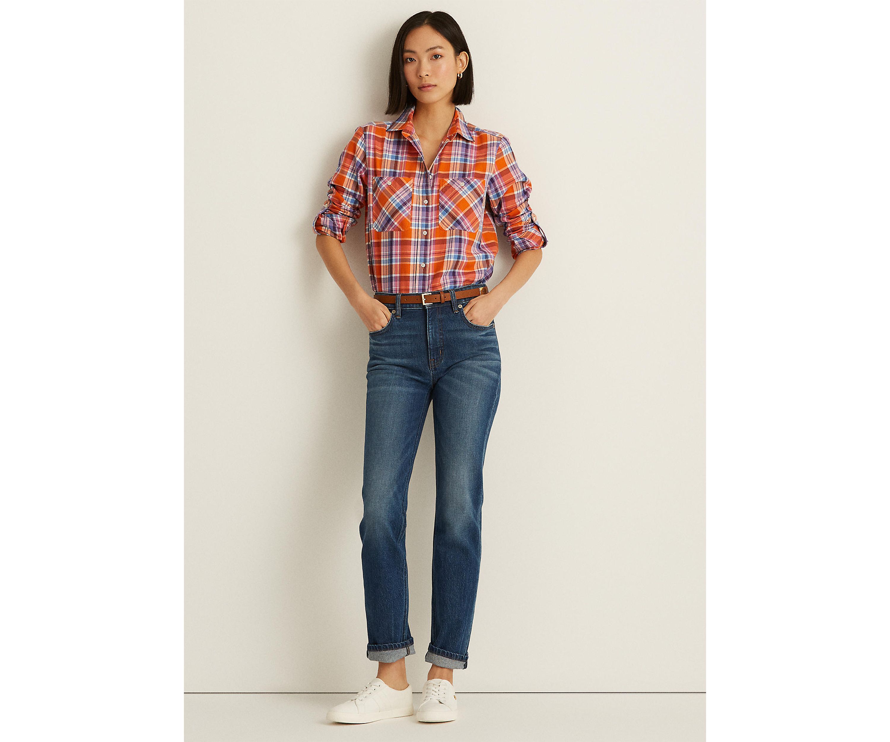 Plaid Cotton Twill Shirt