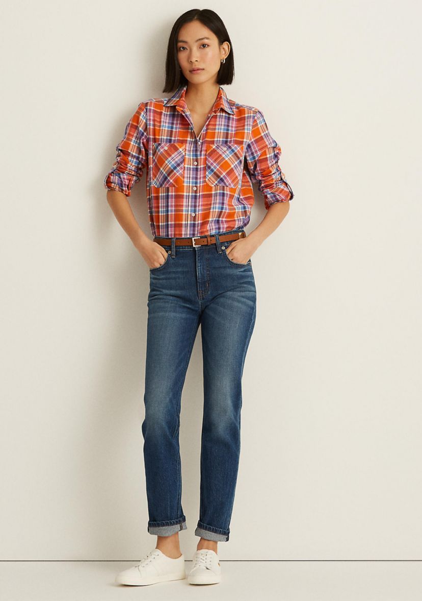 Plaid Cotton Twill Shirt