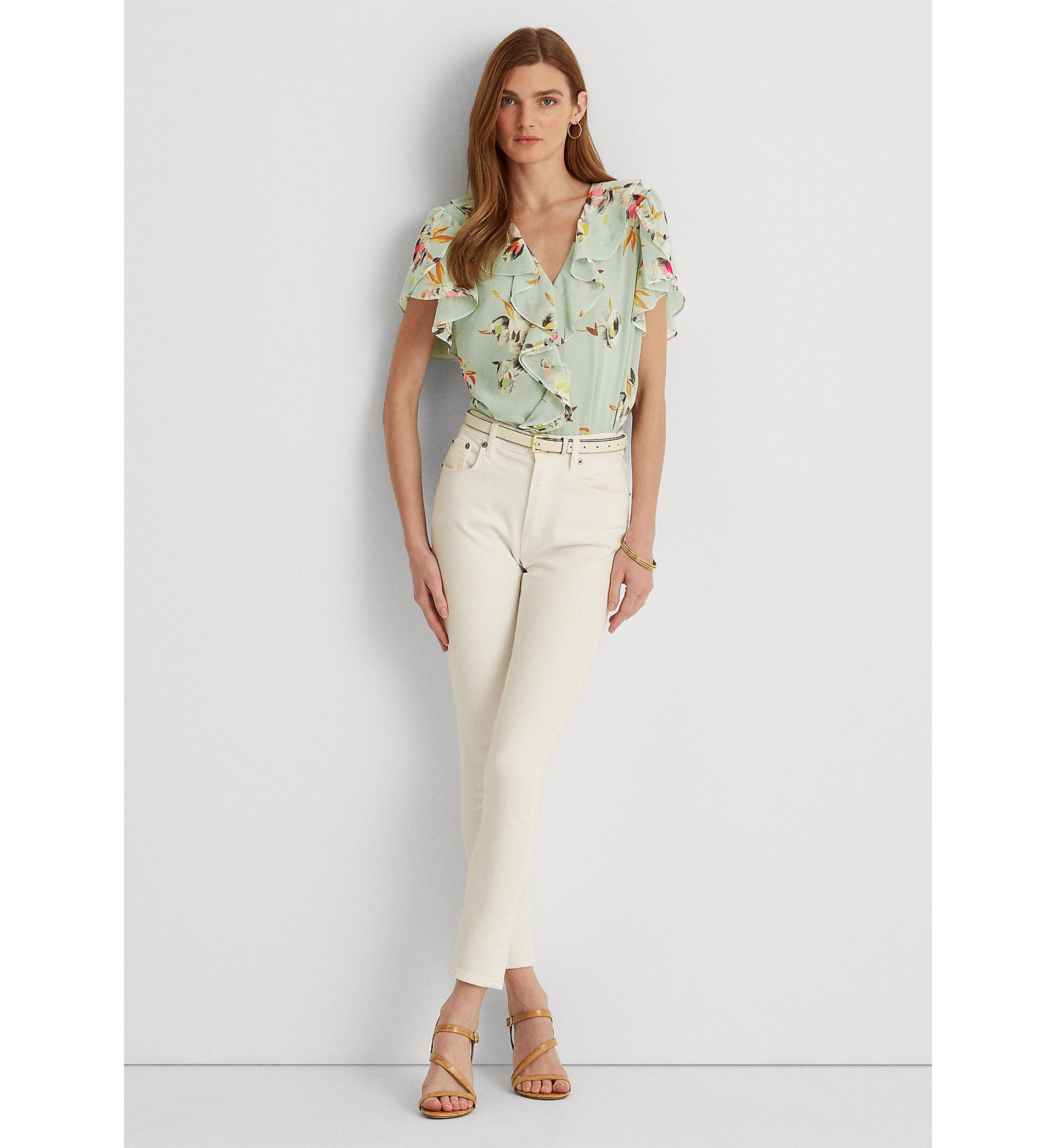 Floral Crinkled Georgette Blouse