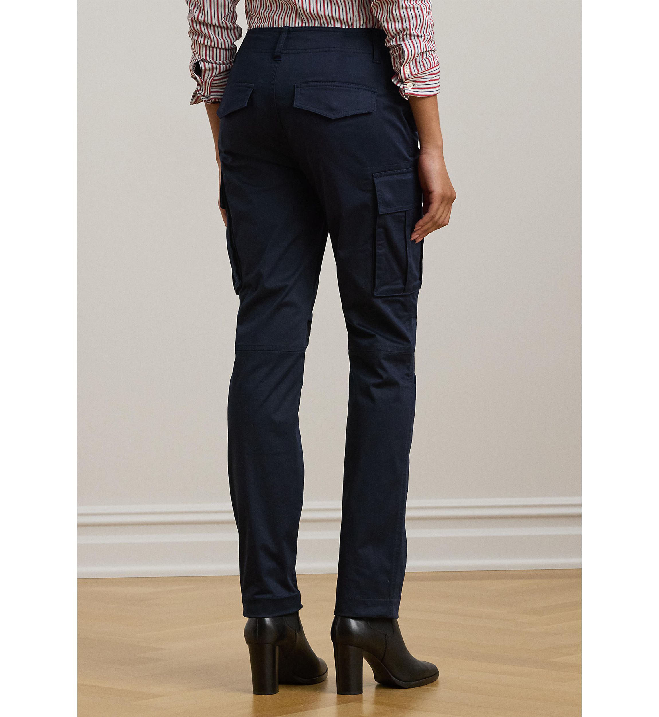 Cotton Sateen Cargo Pants