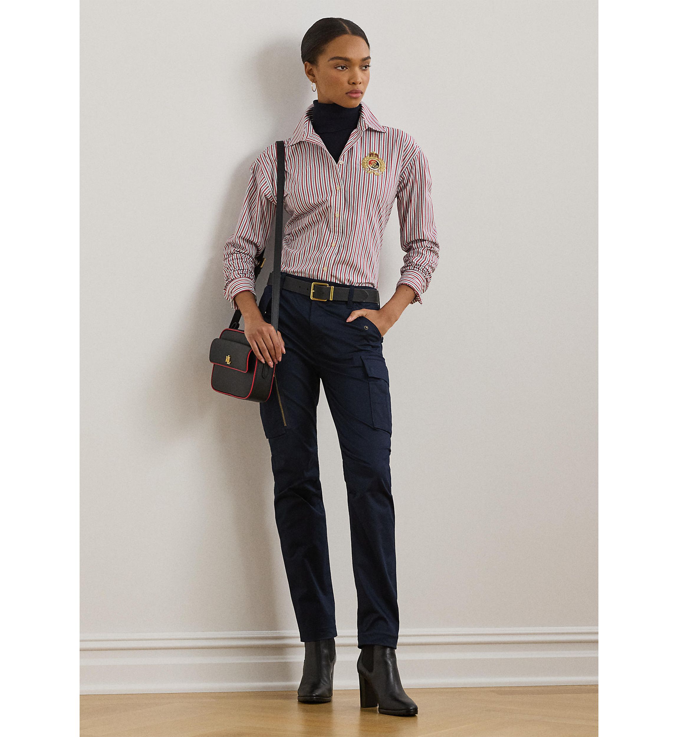 Cotton Sateen Cargo Pants
