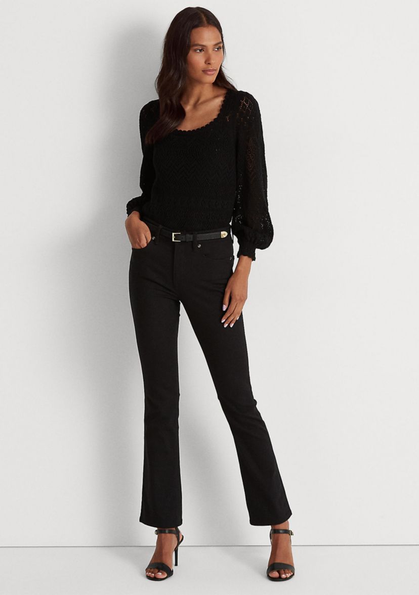 Womens High Rise Bootcut Jeans