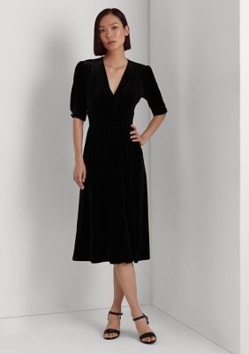 Lauren ralph lauren velvet dress sale