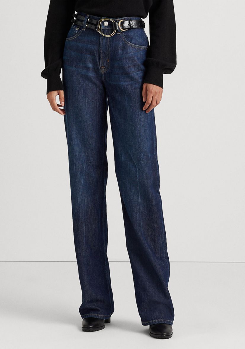 High Rise Relaxed Straight Jeans