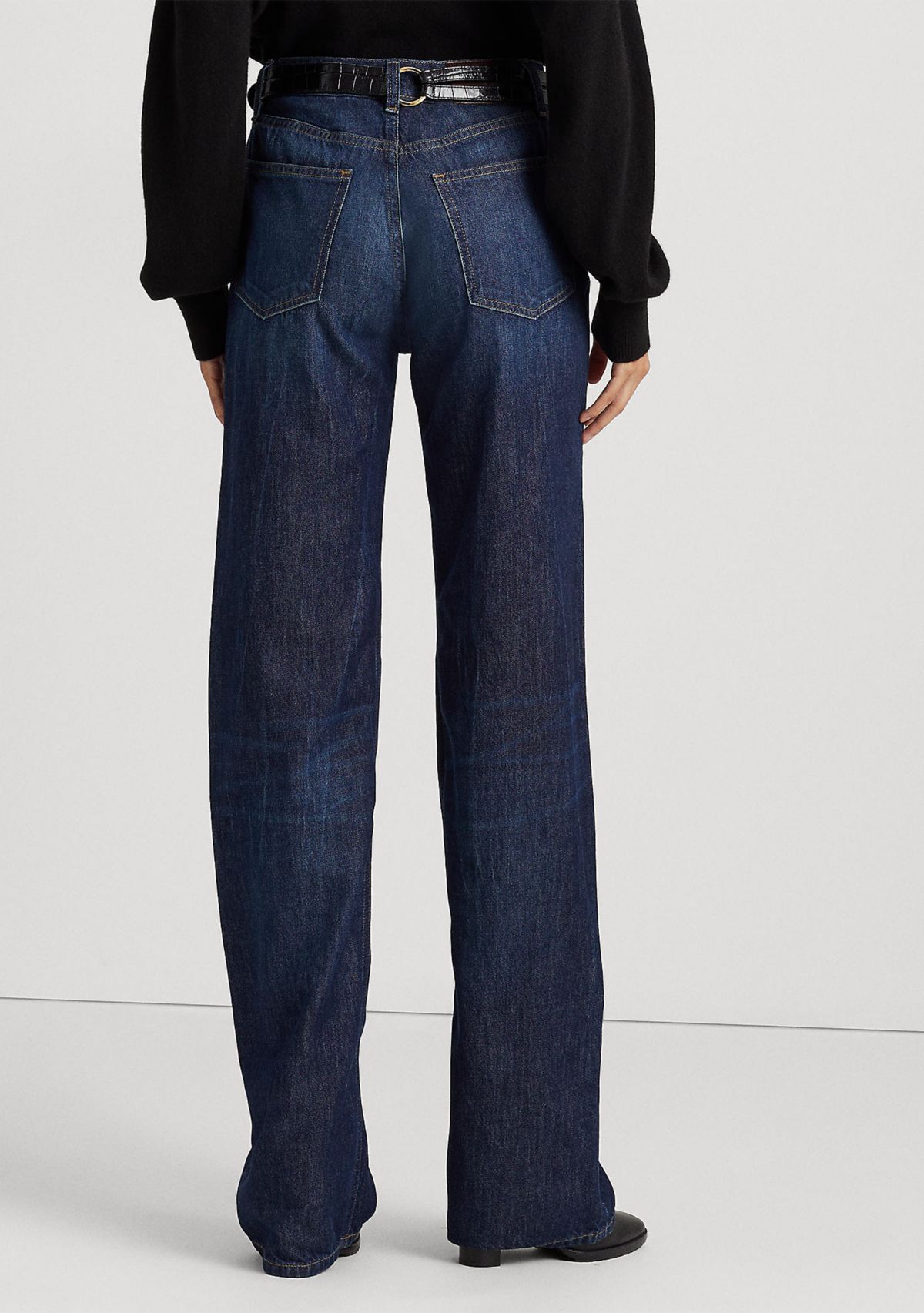 High Rise Relaxed Straight Jeans