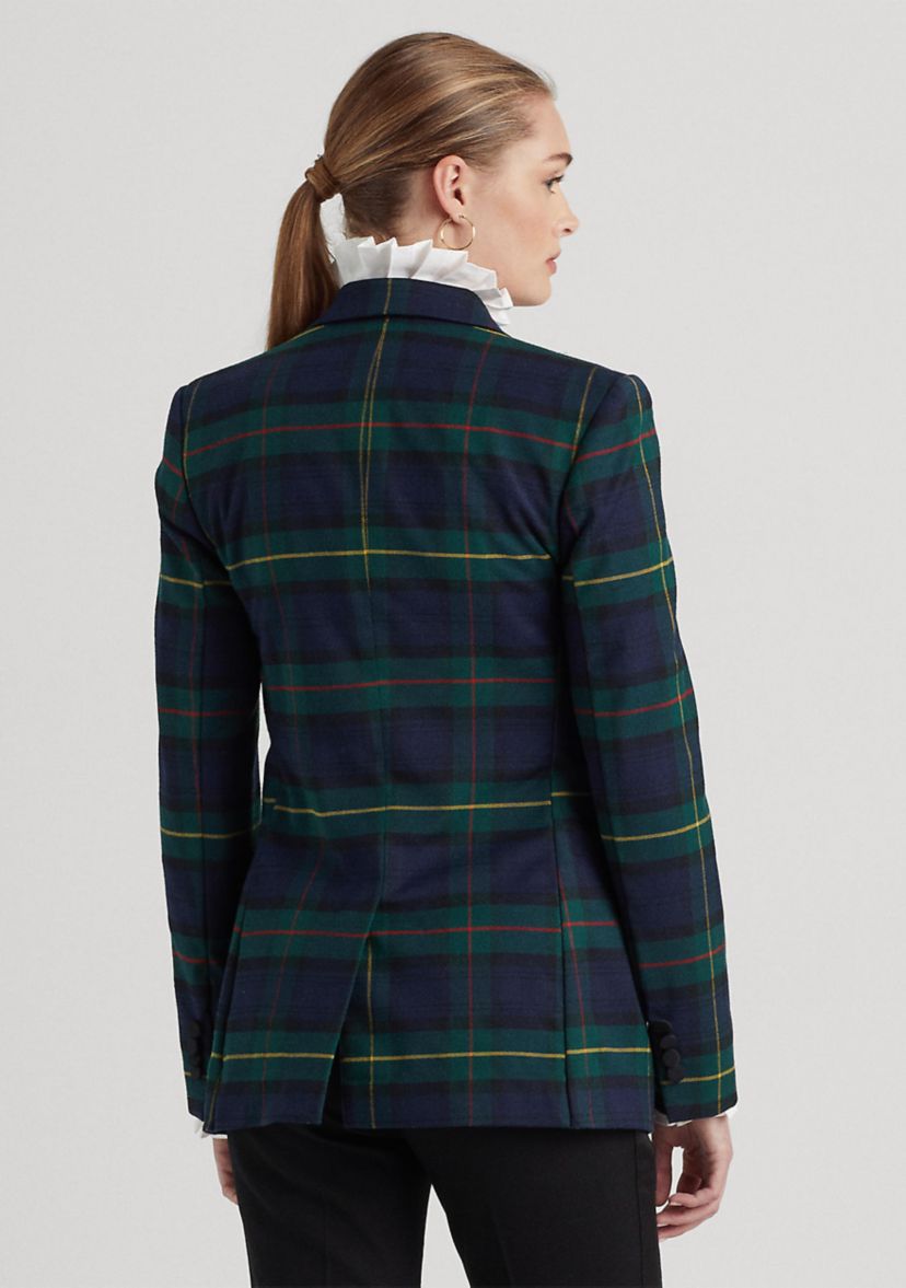 Plaid Bullion Twill Blazer