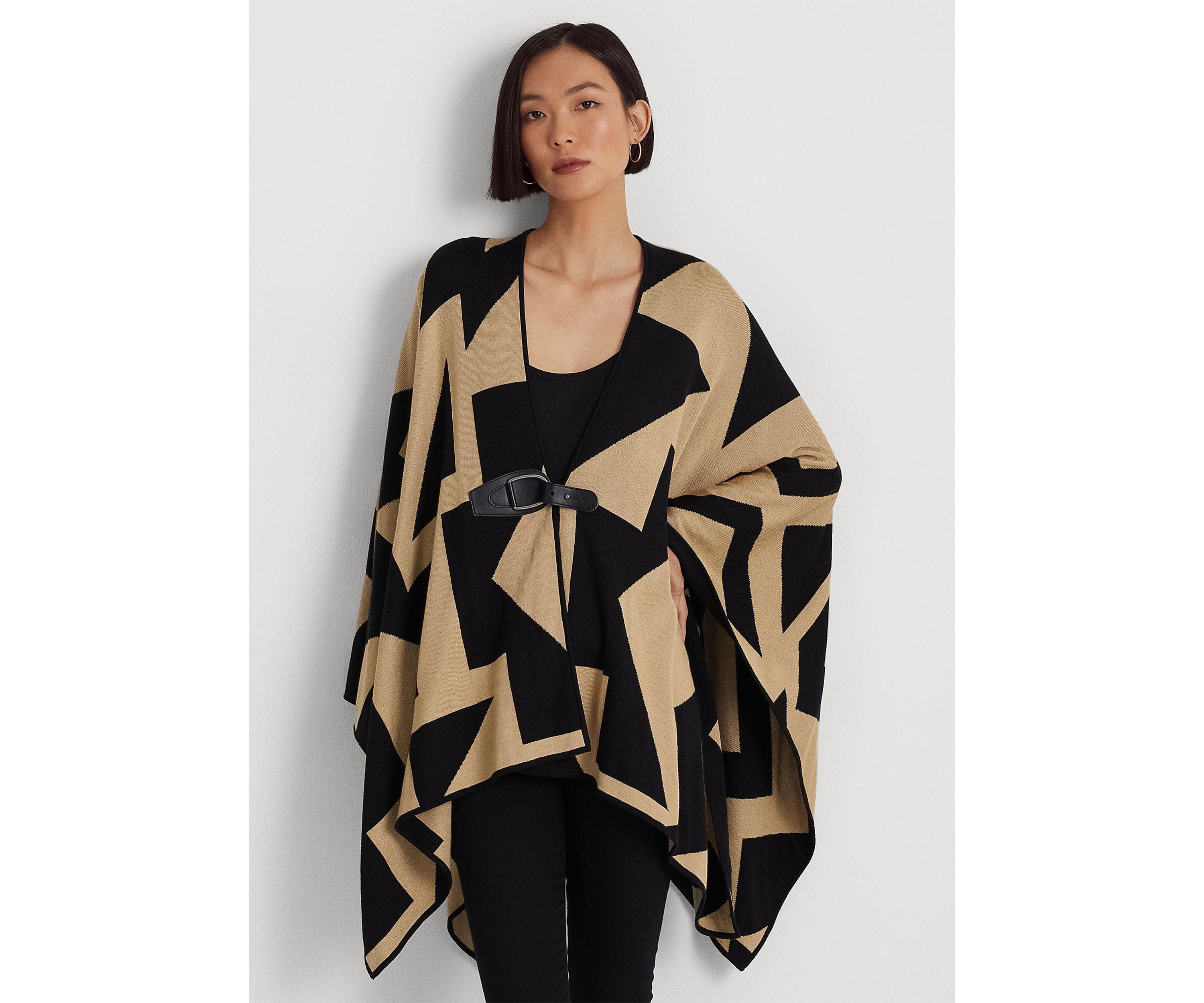 Geo-Print Cotton-Blend Cardigan