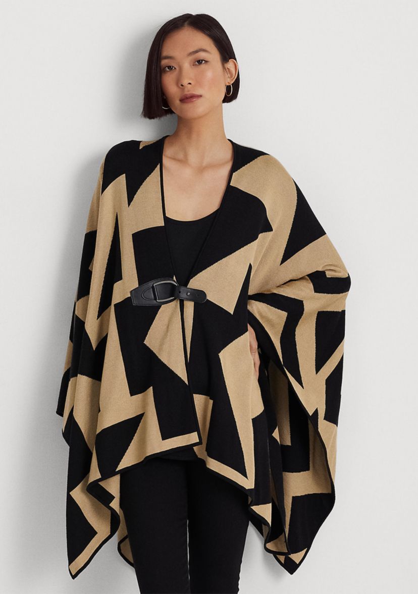 Geo-Print Cotton-Blend Cardigan