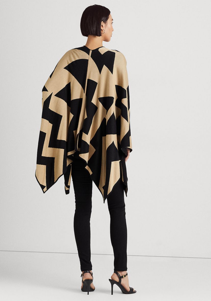 Geo-Print Cotton-Blend Cardigan