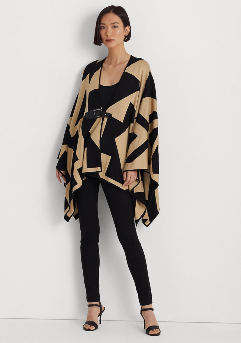 Geo-Print Cotton-Blend Cardigan