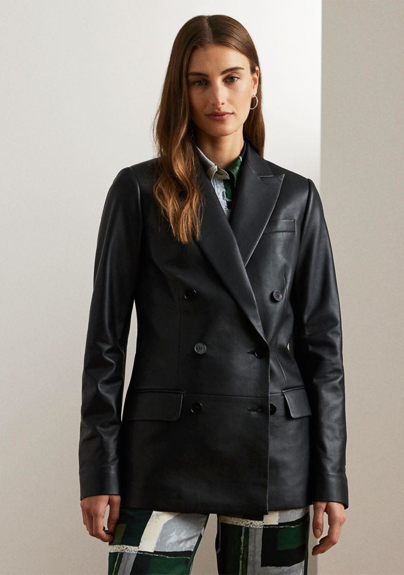 Womens Nappa Leather Blazer