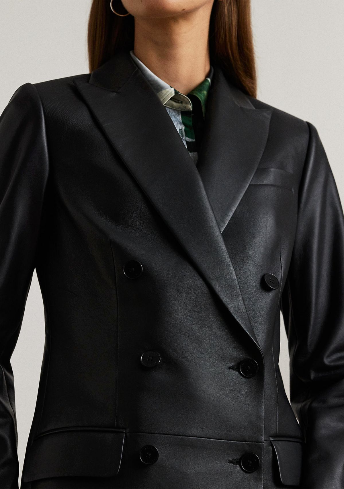 Womens Nappa Leather Blazer