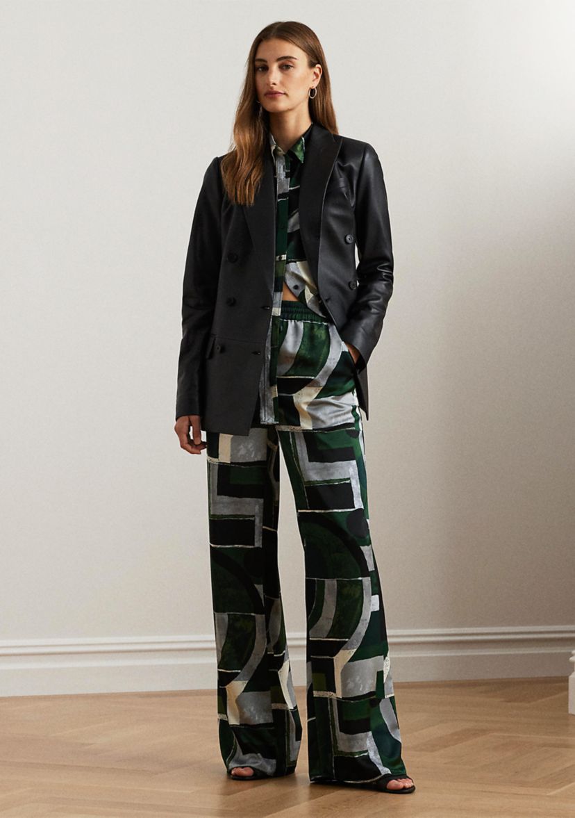 Womens Nappa Leather Blazer