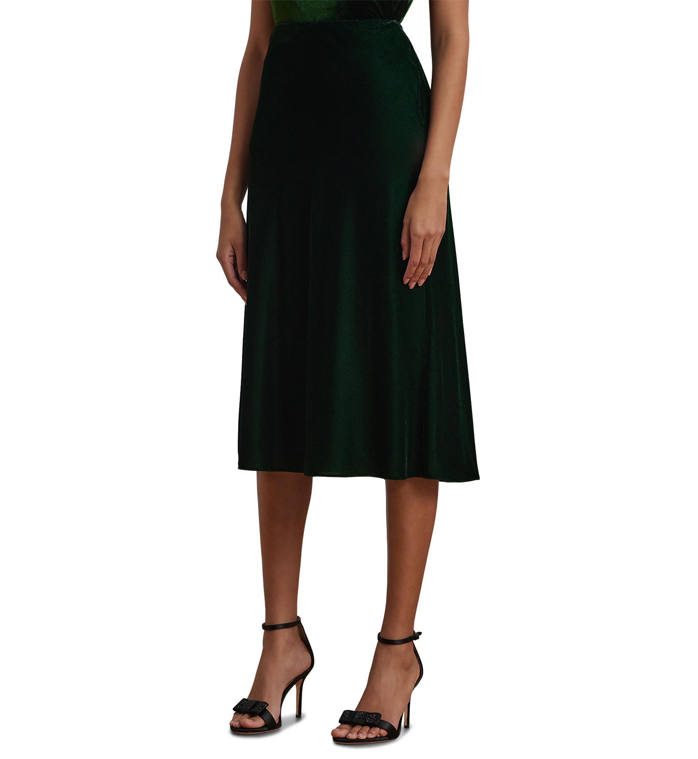 Velvet A-Line Skirt