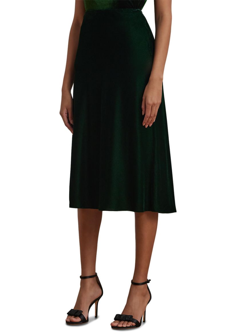 Velvet A-Line Skirt