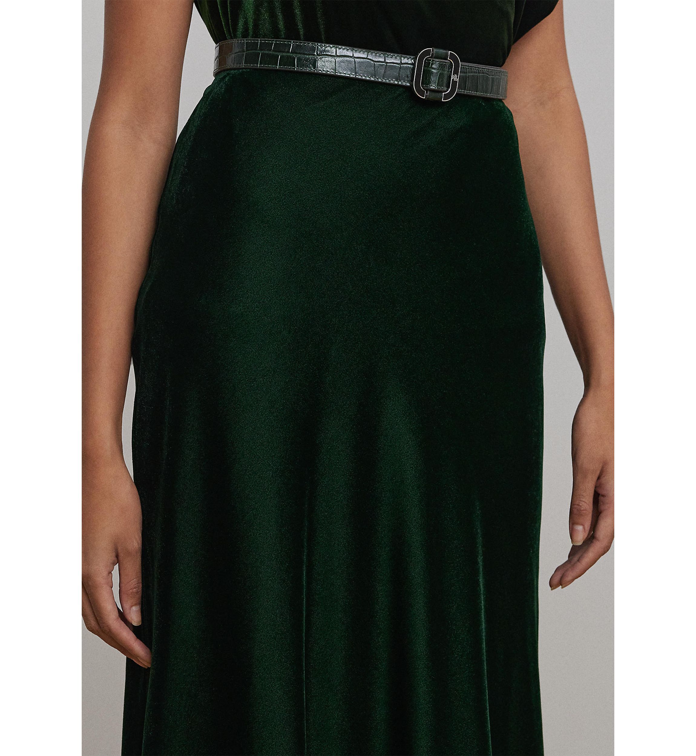 Velvet A-Line Skirt