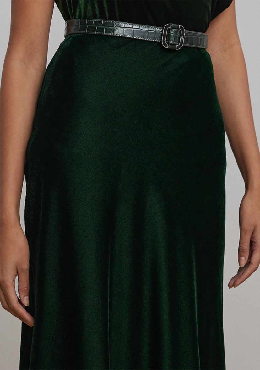 Velvet A-Line Skirt