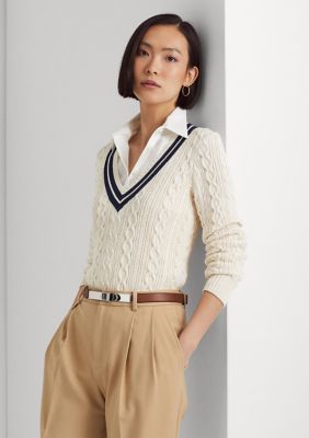 Lauren Ralph Lauren Cable-Knit Cricket Sweater | belk